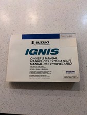 Suzuki ignis owners manual - suzuki,