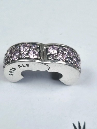 Pandora pink sparkling pave - pink,