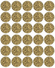 Leopard Print Cupcake Toppers