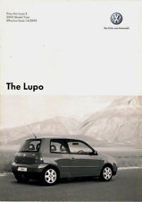 Volkswagen Lupo Specifications 2005 UK Market Brochure E, S, Sport & GTi