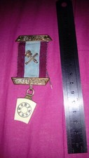 Vintage mark master masonic medal, gemstone