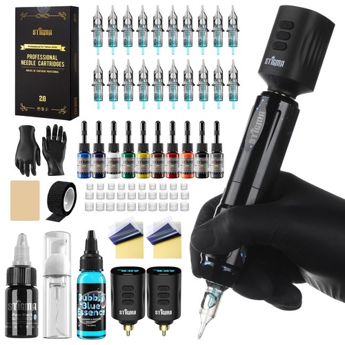 Wireless tattoo gun - tattoo, kit
