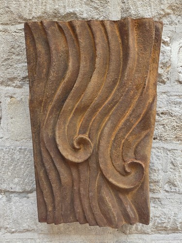 Wall sculpture with - , wave