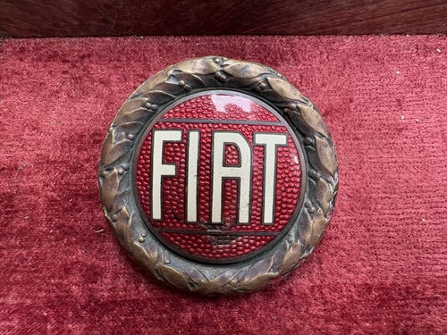 Vintage enamel fiat - vintage,