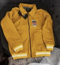 AVIREX YELLOW LEATHER JACKET