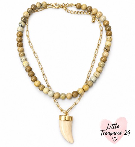 Acrylic beaded necklace and - necklace,