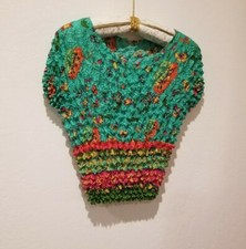 Womens Boat Neck Popcorn