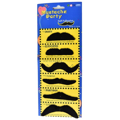 False moustache black stick - moustache,