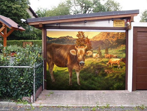 Painting old cow - 3d,