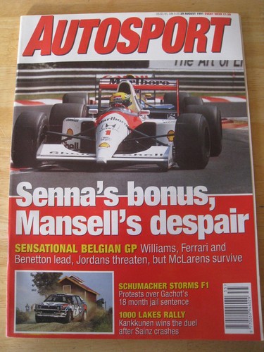 Autosport magazine aug 1991 - autosport,
