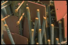 237077 Corrugated Steel Rod Assemblies A4 Photo Print