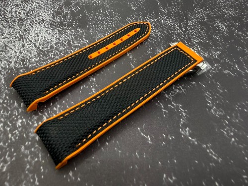 20mm rubber nylon orange - 20mm, rubber/nylon