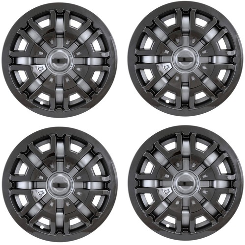 Black skins hubcaps - black,