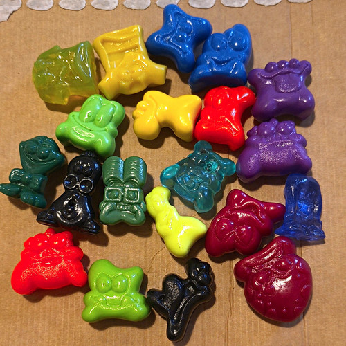 Crazy bones assorted - crazy, colourful
