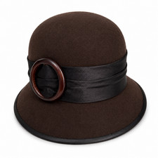 Ladies Felt Cloche Hat Wool