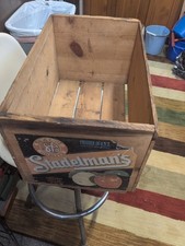Vintage Pine Wood Apple Crate