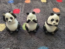 Decorative Panda Ornaments , (Hear No Evil, See No Evil, Speak No Evil)