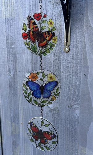 Glass butterfly suncatcher - butterfly,