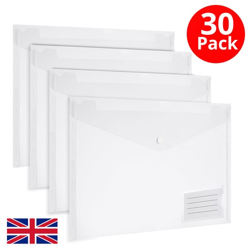 Plastic document wallets - a4,
