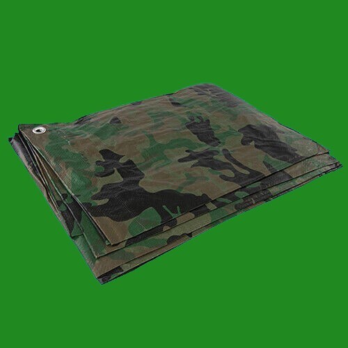 Camouflage tarpaulin x 3m - tarpaulin,