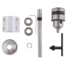 DIY Spindle Milling Machine Without Power Spindle with B12 Chuck Lathe Fan