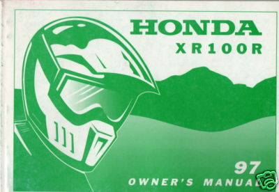1997 honda motorcycle xr100r - 1997,