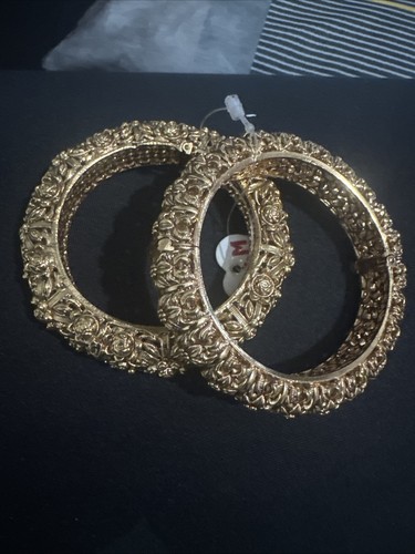 Gold indian bangles - bangles,