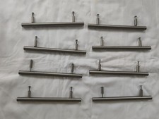 8 x 160mm & 8 x 255mm Cupboard Cabinet T-Bar Door Handle Brushed Stainless Steel