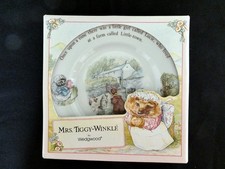 Wedgwood  Beatrix Potter Mrs Tiggy Winkle Plate 7in dia. Boxed Exc. Cond.