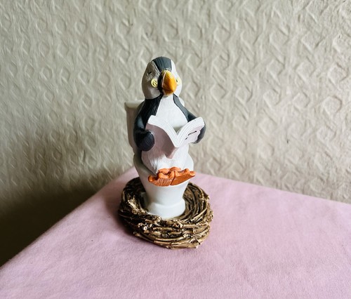 Next puffin toilet ornament - toilet,