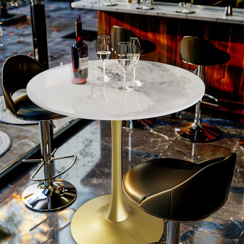 Heavy round tulip dining table - tulip,