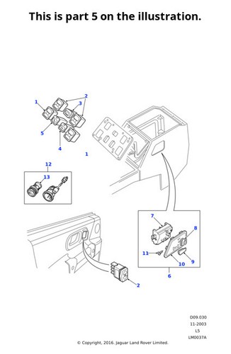 Land rover heat push - land, seat