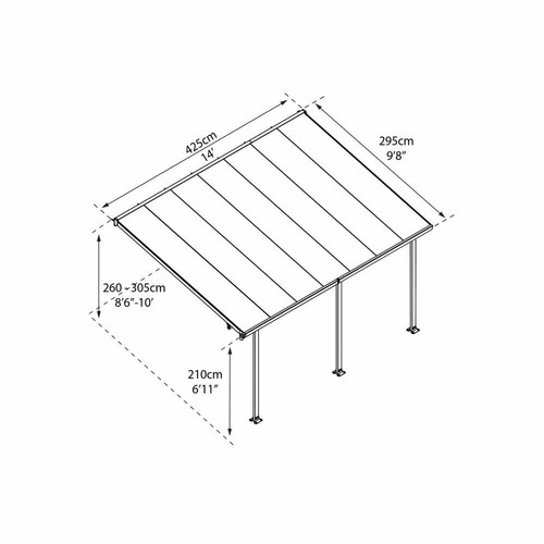Tuscany patio cover grey - patio,