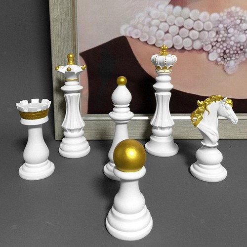 Chess pieces statue - chess,
