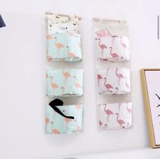 Wall Hanging Storage Bag Over The Door Organizer, 3 Pockets Hanging Storage Bag