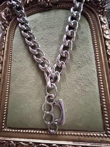 Curb chain necklace - chain, with