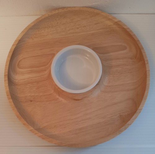 Round wooden inch serving - 12,