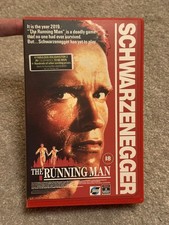 The Running Man VHS Video Ex