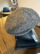 Dunn & Co Harris Tweed Flat Cap 100% Wool  7 1/8
