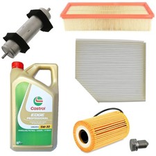 5L CASTROL OIL + 4 FILTERS