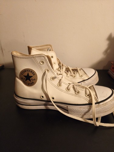 White leather converse chuck - white,