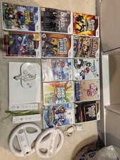 Wii Games Console And games Bundle Plus Controllers Wii Mario Guitar Hero