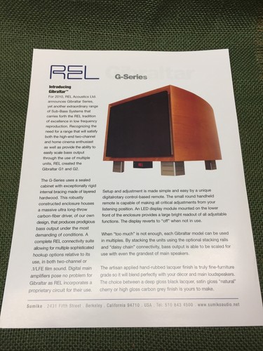 Rel acoustics gibraltar series - rel,