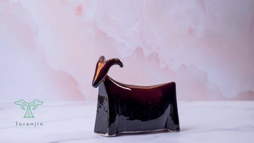 Handmade ceramic goat - ceramic,