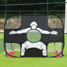 2 In 1 Football Goal Posts For Kids Foldable Football Net Pop Up Goal Target Net