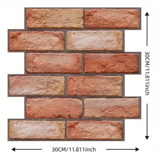 Tile brick wall sticker - 3d,