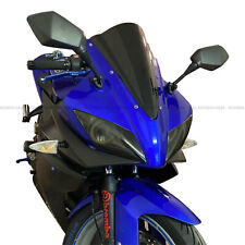 Yamaha YZF R125 Black Double Bubble Windscreen Windshield Screen 2008-2018