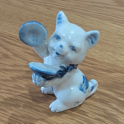 Vintage porcelain blue - blue, &
