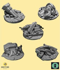 Crimson Lords  32mm Jump Pack Base Toppers  - Greytide Studio - Blood Angels