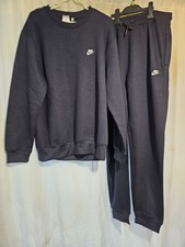 Mens Navy Crew Neck Tracksuit